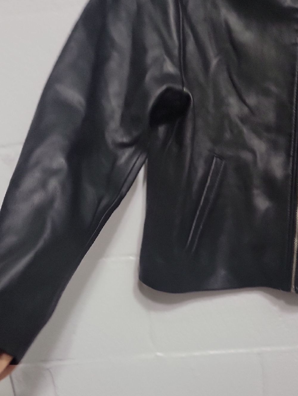 Everlane Leather Jacket Black Size XL Quiet Luxury - Picture 4 of 13